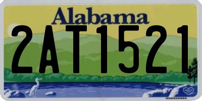 AL license plate 2AT1521