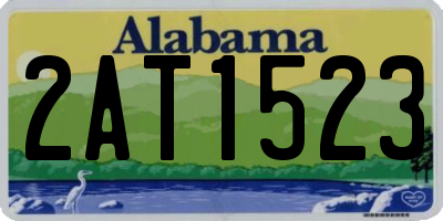 AL license plate 2AT1523