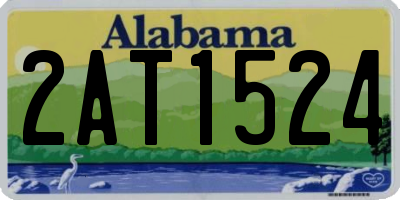 AL license plate 2AT1524