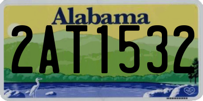 AL license plate 2AT1532