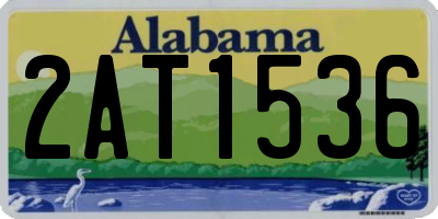 AL license plate 2AT1536