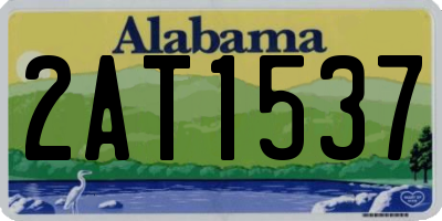 AL license plate 2AT1537