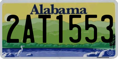AL license plate 2AT1553