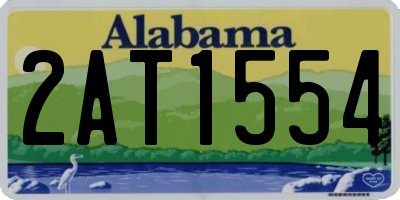 AL license plate 2AT1554