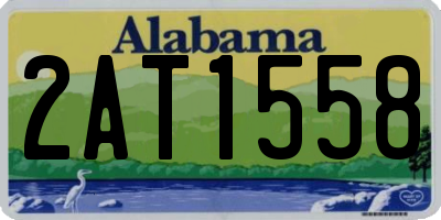 AL license plate 2AT1558