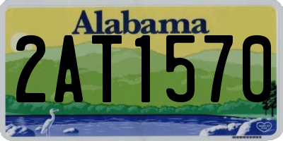 AL license plate 2AT1570