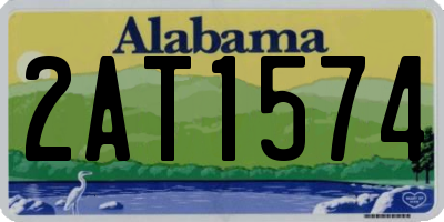 AL license plate 2AT1574