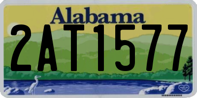 AL license plate 2AT1577