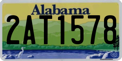 AL license plate 2AT1578