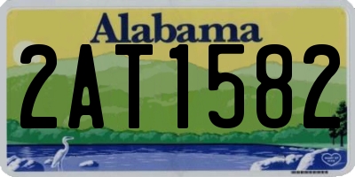 AL license plate 2AT1582