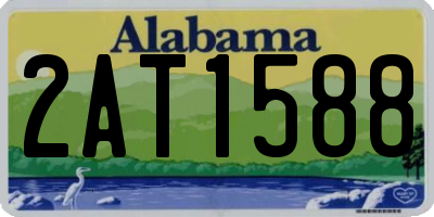 AL license plate 2AT1588