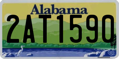 AL license plate 2AT1590