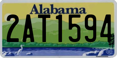 AL license plate 2AT1594