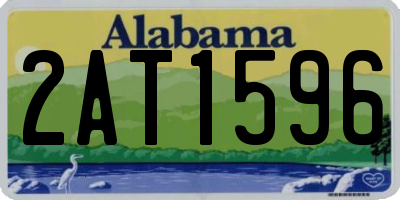 AL license plate 2AT1596
