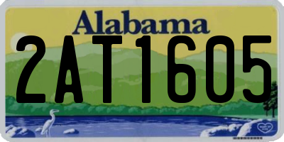 AL license plate 2AT1605