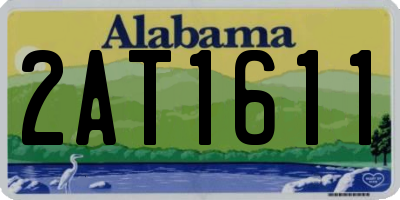 AL license plate 2AT1611