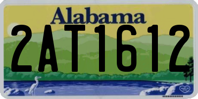 AL license plate 2AT1612