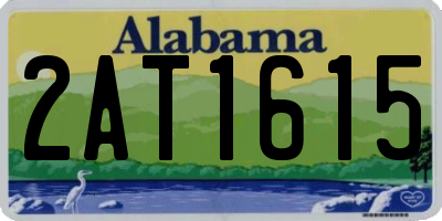 AL license plate 2AT1615