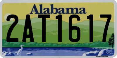 AL license plate 2AT1617