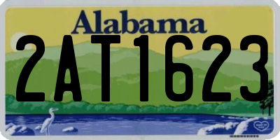 AL license plate 2AT1623