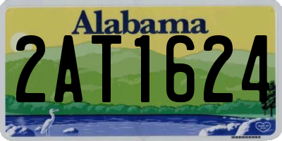AL license plate 2AT1624