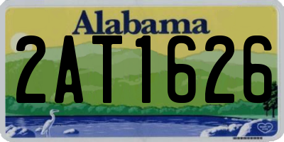AL license plate 2AT1626