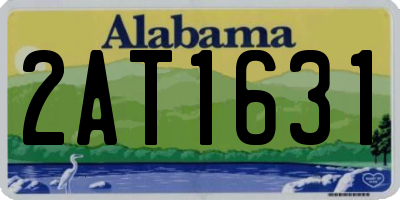 AL license plate 2AT1631