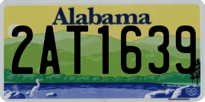 AL license plate 2AT1639