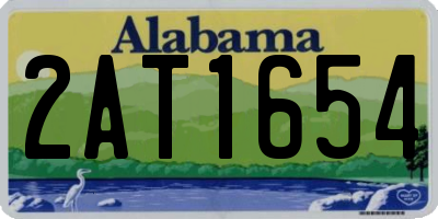 AL license plate 2AT1654