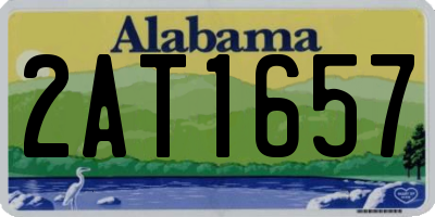 AL license plate 2AT1657