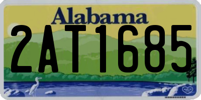AL license plate 2AT1685