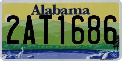 AL license plate 2AT1686