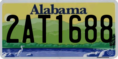 AL license plate 2AT1688