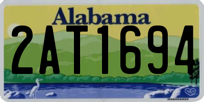 AL license plate 2AT1694