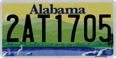 AL license plate 2AT1705