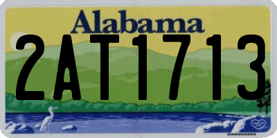 AL license plate 2AT1713