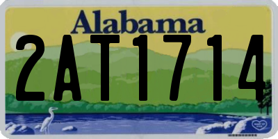 AL license plate 2AT1714