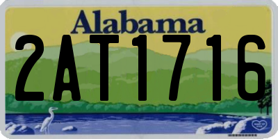 AL license plate 2AT1716