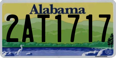 AL license plate 2AT1717