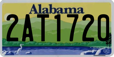 AL license plate 2AT1720