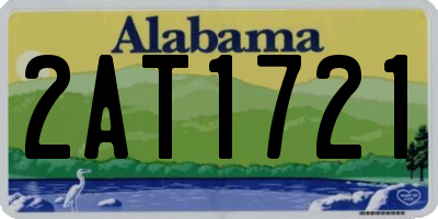 AL license plate 2AT1721
