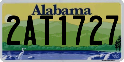 AL license plate 2AT1727