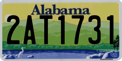 AL license plate 2AT1731