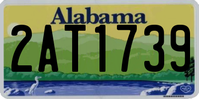 AL license plate 2AT1739