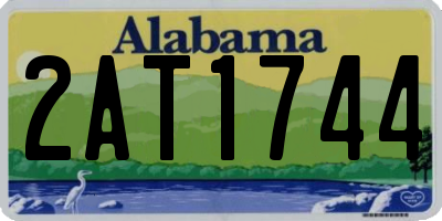 AL license plate 2AT1744