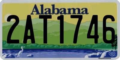 AL license plate 2AT1746