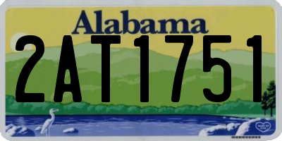 AL license plate 2AT1751