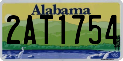 AL license plate 2AT1754