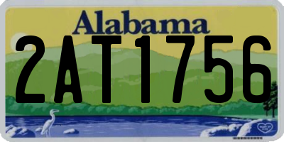 AL license plate 2AT1756