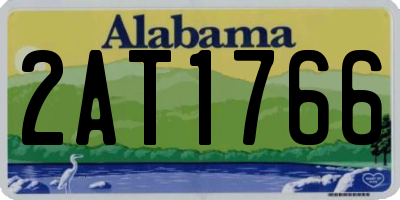 AL license plate 2AT1766